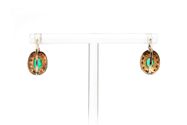 Napoléon III - Boucles d'oreilles en or jaune, perles et cristal 58 Facettes 23543