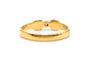56 Bague contemporaine en or jaune 18 ct et diamant taille brillant 58 Facettes 23544