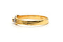 56 Bague contemporaine en or jaune 18 ct et diamant taille brillant 58 Facettes 23544