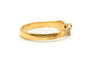 56 Bague contemporaine en or jaune 18 ct et diamant taille brillant 58 Facettes 23544