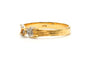 56 Bague contemporaine en or jaune 18 ct et diamant taille brillant 58 Facettes 23544