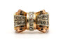 53 Art Déco - Bague en or jaune 18 carats et diamants 58 Facettes 23520