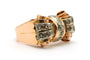 53 Art Déco - Bague en or jaune 18 carats et diamants 58 Facettes 23520