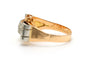 56 Art déco - Bague en or jaune et blanc 18 carats et diamants 58 Facettes 22767