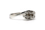 55 Bague années 70 en or blanc 18 carats et diamants 58 Facettes 23337