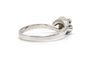 55 Bague années 70 en or blanc 18 carats et diamants 58 Facettes 23337