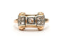 55 Art déco - Bague en or jaune 18 carats et diamants 58 Facettes B819