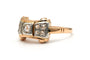 55 Art déco - Bague en or jaune 18 carats et diamants 58 Facettes B819