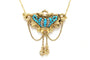 Napoléon III - Collier en or jaune, perles et turquoises 58 Facettes 23352