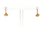 Art déco - Boucles d'oreilles dormeuses en or jaune 18 carats 58 Facettes B824