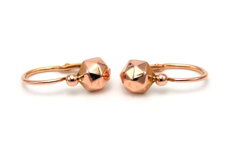 Boucles d'oreilles Art déco en or jaune 18 carats 58 Facettes B825