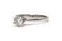 52 Bague contemporaine en or blanc et diamant 58 Facettes 23721