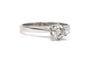 52 Bague contemporaine en or blanc et diamant 58 Facettes 23721