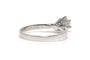 52 Bague contemporaine en or blanc et diamant 58 Facettes 23721