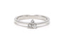 53 Bague contemporaine en or blanc 18 carats et diamants 58 Facettes DEP-SAD1