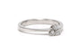 53 Bague contemporaine en or blanc 18 carats et diamants 58 Facettes DEP-SAD1