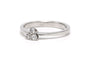 53 Bague contemporaine en or blanc 18 carats et diamants 58 Facettes DEP-SAD1