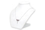 Collier contemporain en or blanc, rubis et diamants 58 Facettes 23671