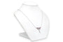 Collier contemporain en or blanc, rubis et diamants 58 Facettes 23671