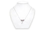 Collier contemporain en or blanc, rubis et diamants 58 Facettes 23671