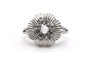 56 Bague Art déco en or blanc 18 carats et diamants 58 Facettes B866
