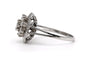 56 Bague Art déco en or blanc 18 carats et diamants 58 Facettes B866