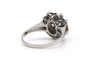 56 Bague Art déco en or blanc 18 carats et diamants 58 Facettes B866