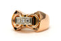 56 Art déco - Bague en or jaune 18 carats et diamants 58 Facettes 23799