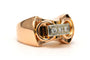 56 Art déco - Bague en or jaune 18 carats et diamants 58 Facettes 23799