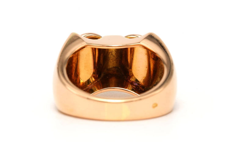 56 Art déco - Bague en or jaune 18 carats et diamants 58 Facettes 23799
