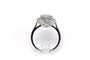 52 Années 70 - Bague marquise en or blanc et diamants 58 Facettes 23796