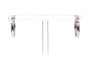 Boucles d'oreilles dormeuses en or blanc 18 carats 58 Facettes B880
