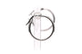 Boucles d'oreilles dormeuses en or blanc 18 carats 58 Facettes B880
