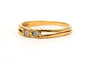 52 Bague contemporaine en or jaune 18 carats et diamants 58 Facettes 23829