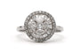 59 Bague contemporaine en or blanc 18 carats et diamants 1,22 ct 58 Facettes 23827