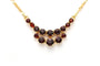 Collier en or jaune 18 carats et grenats 58 Facettes 23840