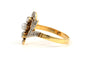 54 Art Nouveau - Bague en or jaune avec perle et diamants 58 Facettes B883