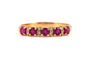 58 Bague contemporaine en or jaune, rubis et diamants 58 Facettes B885