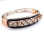 Bracelet en platine, émail bleu et diamants taille rose couronnée 58 Facettes 518/26 L