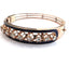 Bracelet en platine, émail bleu et diamants taille rose couronnée 58 Facettes 518/26 L