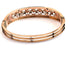 Bracelet en platine, émail bleu et diamants taille rose couronnée 58 Facettes 518/26 L