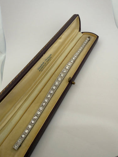 Romolo Verga - Bracelet rivière en platine, or gris et diamants 58 Facettes Aze