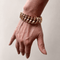 Bracelet double maille entrelacée en or 750 58 Facettes BRA-1108-02