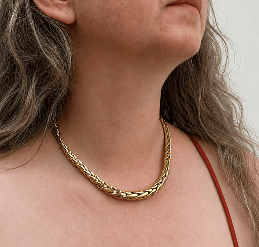 Collier Collier maille palmier en or jaune 750 58 Facettes COL-1108-01