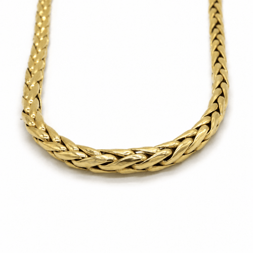 Collier Collier maille palmier en or jaune 750 58 Facettes COL-1108-01