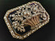 Napoléon III - Broche en or jaune, argent, émail et diamants 58 Facettes Broche 3