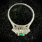62.5 Bague en or blanc avec émeraude ovale et diamants 58 Facettes Bague 8