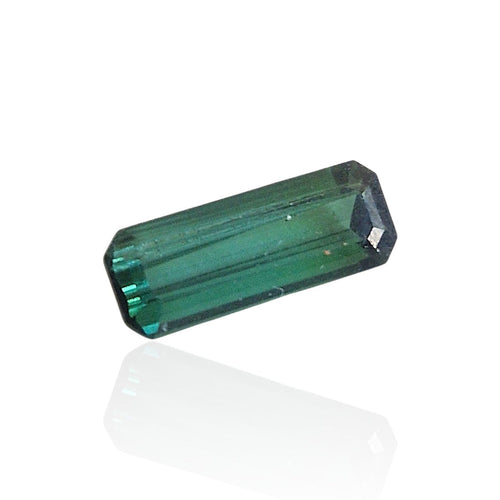 Tourmaline cuprifère - Pierre 1,315 ct bleu-vert du Mozambique 58 Facettes #26-138-TMCPEM