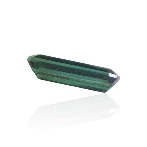 Tourmaline cuprifère - Pierre 1,315 ct bleu-vert du Mozambique 58 Facettes #26-138-TMCPEM