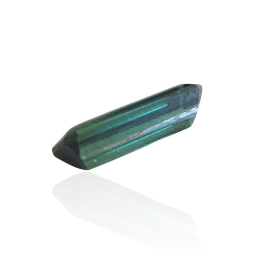 Tourmaline cuprifère - Pierre 1,315 ct bleu-vert du Mozambique 58 Facettes #26-138-TMCPEM